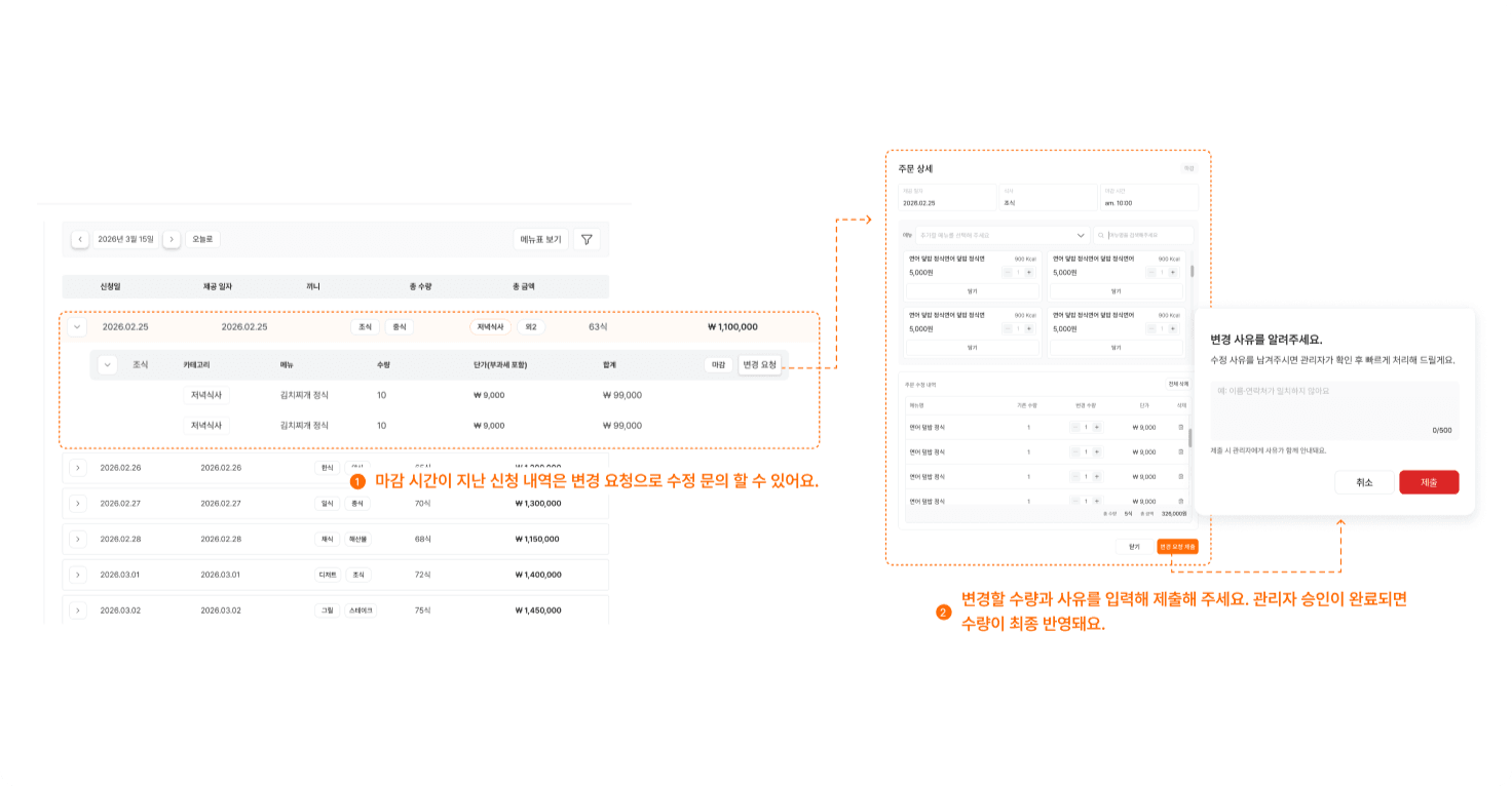 마감 후 변경 요청하기